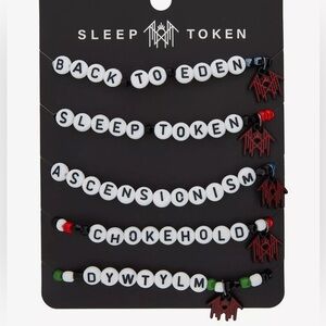 Sleep Token Songs Bead Bracelet Set Hot‎ Topic